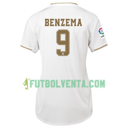 Camiseta de fútbol Mujer Real Madrid Karim Benzema 9 1ª equipación 2019/2020 Camiseta de fútbol Mujer Real Madrid Karim Benzema 9 1ª equipación 2019/2020